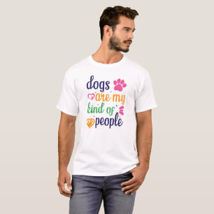 Camiseta Cães são minhas pessoas, Dog Mãe Typografia