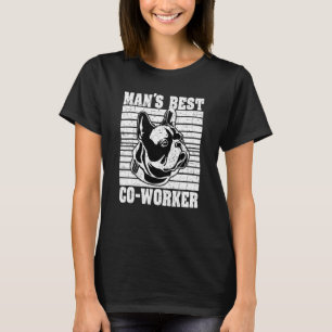 Camiseta Cães São o Melhor Colega de Trabalho do Homem Cach