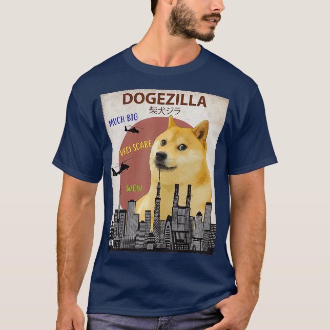 Camiseta CÃES SEM DÚVIDA MEME Shiba Inu (Frente)
