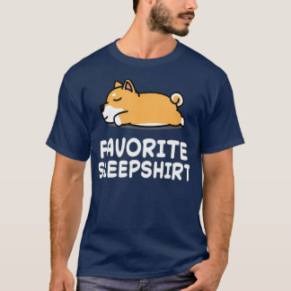 Camiseta Cães Shiba Inu Dormindo Pijama