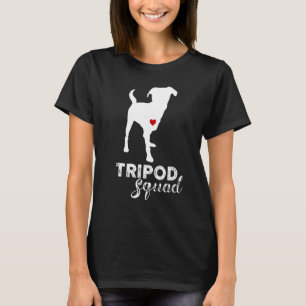 Camiseta Cães Sock Originais Adultos Unisex Esquadrão Tripé