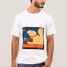Camiseta Cães têm uma alma - Stephen Huneck