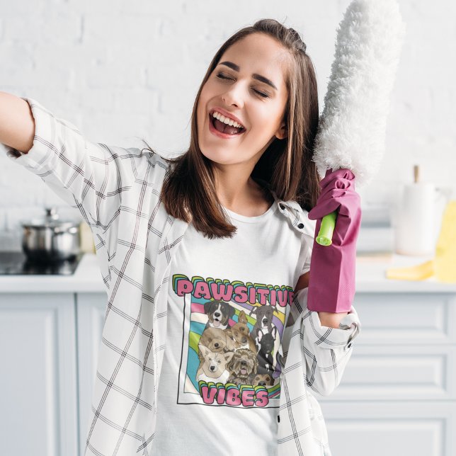 Camiseta Cães - Víblias Pawsitivas (Criador carregado)