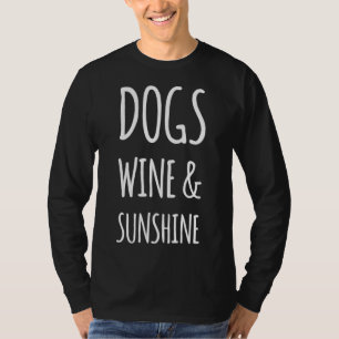 Camiseta Cães Vinho e Lâmpada Sol