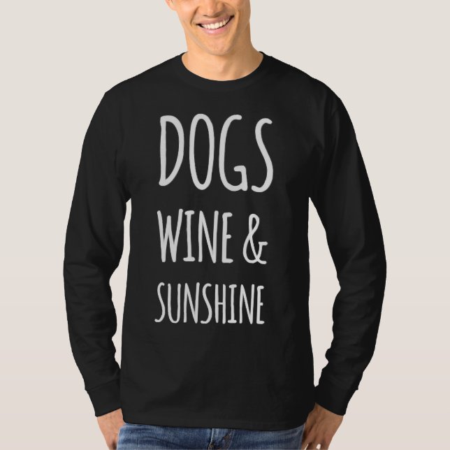 Camiseta Cães Vinho e Lâmpada Sol (Frente)