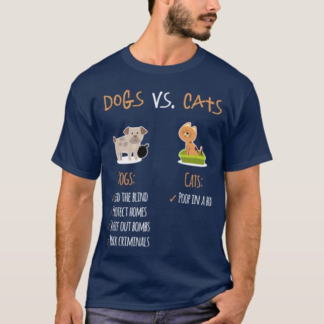 Camiseta Cães Vs Cães Cães Cães Pai Cachorro Cachorro Cacho (Frente)