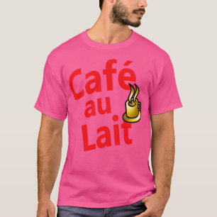 Camiseta Caf au Lait Francês para café com leite 4