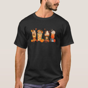 Camiseta Café Abaixado Pumpkin Spice Latino Café de outono