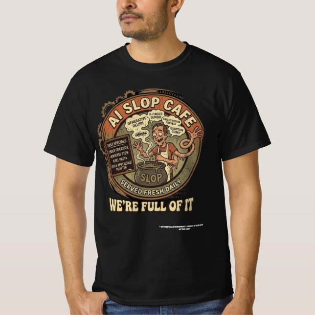 Camiseta Café AI Slop (Frente)