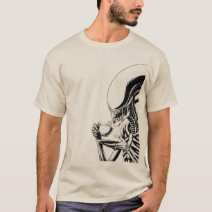Camiseta Café alienígena - Funny Sci-Fi Horror Parody
