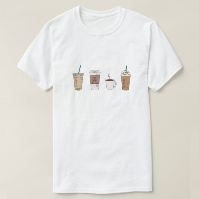 Camiseta "Café Amante T-Shirt" (Frente do Design)