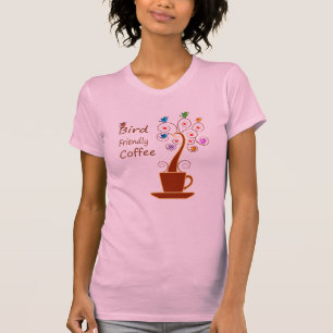 Camiseta Café Amigo de Pássaro
