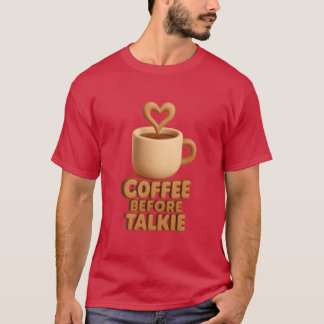 Camiseta Café Antes do Álcool Coração Xícara amigos