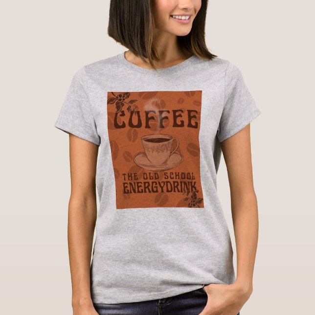 Camiseta Café | Antiga Bebida Energética Escolar (Frente)