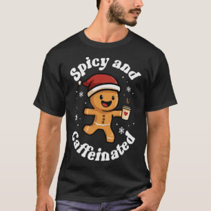 Camiseta Café Apimentado E Cafeinado Mulheres Biscoito De G