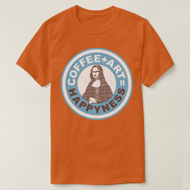 Camiseta Café Arte Felicidade (Frente do Design)