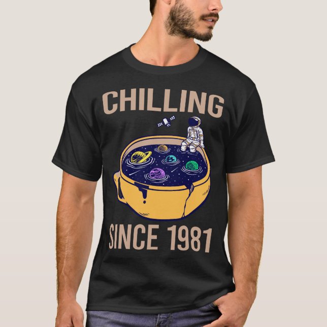 Camiseta Café Astronauta - Espetacular Desde 1981 (Frente)
