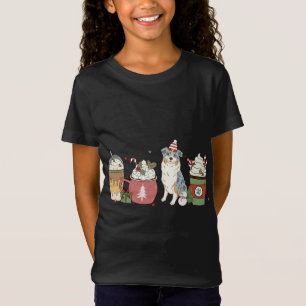 Camiseta Café Aussie Latino de Natal de inverno Cachorro Ho