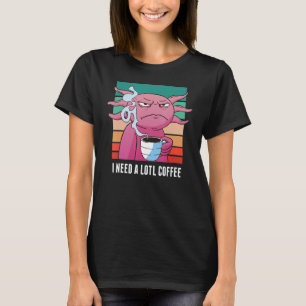 Camiseta Café Axolote Irritado
