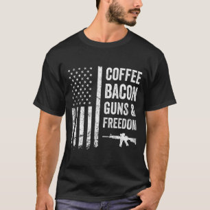 Camiseta Café Bacon Armas & Dom - Churrasco Grelha Arma