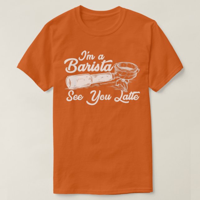Camiseta Café Barista 4 (Frente do Design)