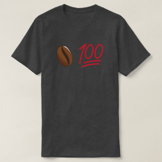 Camiseta Café Bean 100 Engraçado