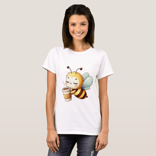 Camiseta Café Bee – Modo Energia Matinal (Frente Completa)