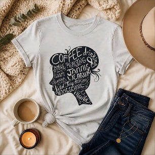 Camiseta Café, Bíblia, Quadro Negro de Mãe que Ensina em Ca