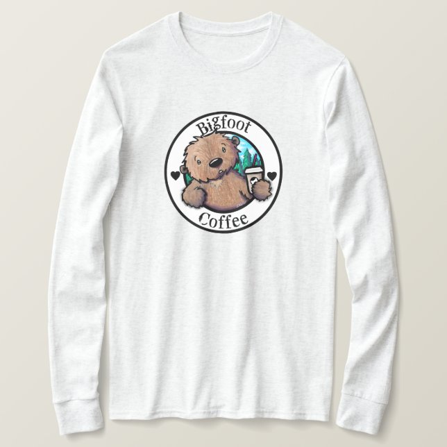 Camiseta Café Bigfoot KiniArt (Frente do Design)