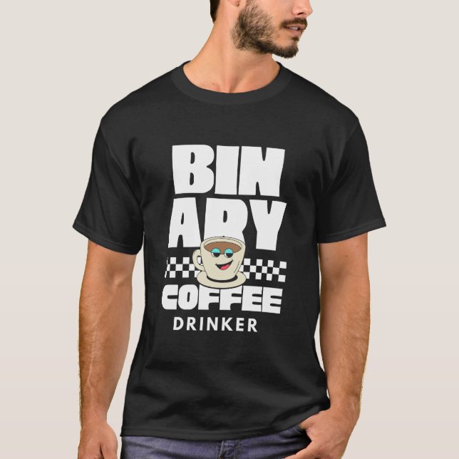 Camiseta Café binário  (Frente)