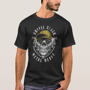 Camiseta Café Black Metal Heavy for Rock Music Fan