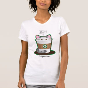 Camiseta Café bonito do gato