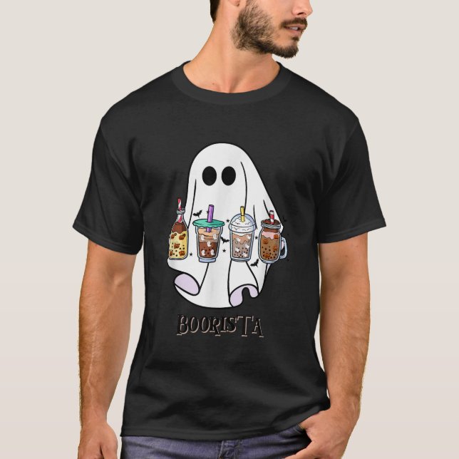 Camiseta Café Boorista Halloween Spooky Ghost Café (Frente)