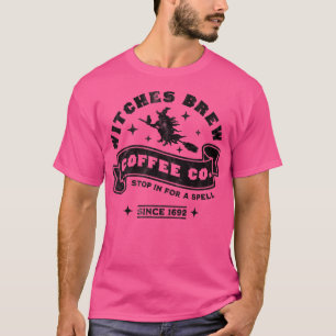 Camiseta Café Bruxa Salem 1692 Halloween Engraçado Espírito