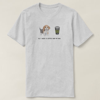 Camiseta Café cachorrinho amada chá bonitinho