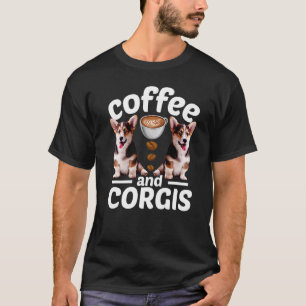 Camiseta Café Cachorro Corgi E Corgi