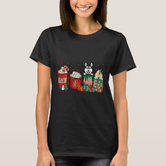 Camiseta Café Cachorro Rouco de Natal xmassa Pet de inverno