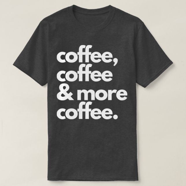 Camiseta Café Café Café Barman Life (Frente do Design)