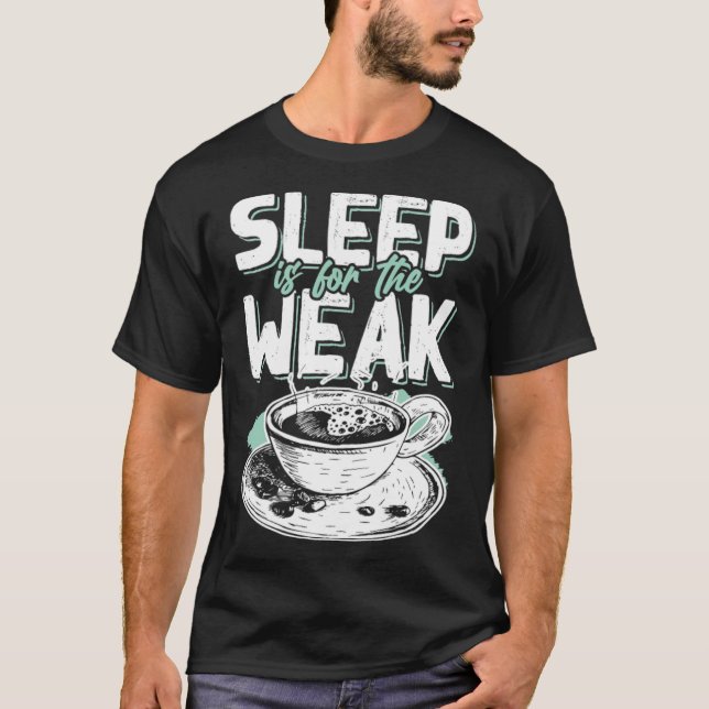 Camiseta café café cappuccino cafeína (Frente)