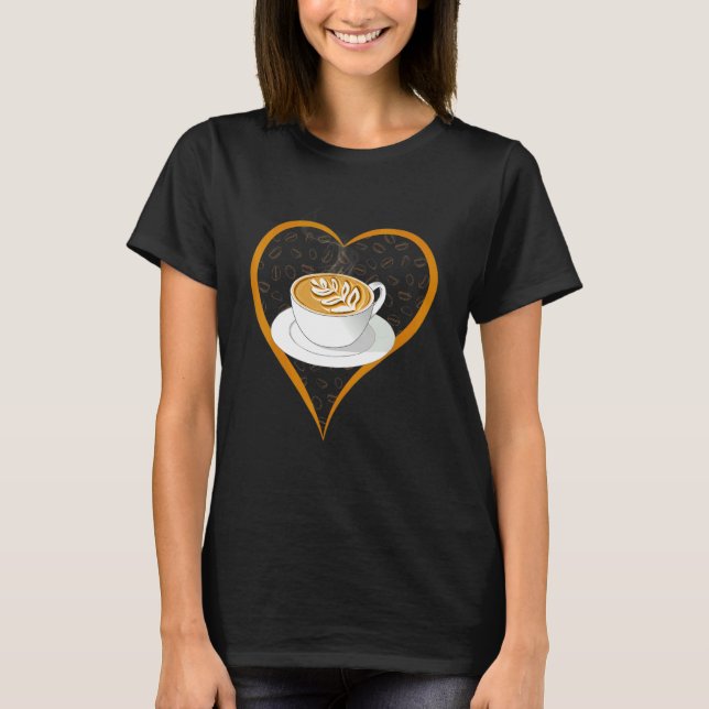 Camiseta Café Café Cute Cappuccino (Frente)