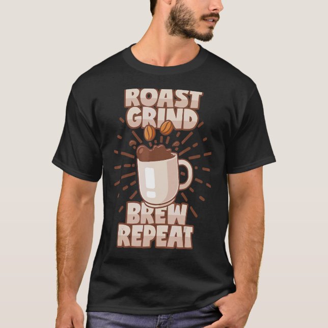 Camiseta Café Café De Vaca-Vaca-Vaca-Vaca-Café (Frente)