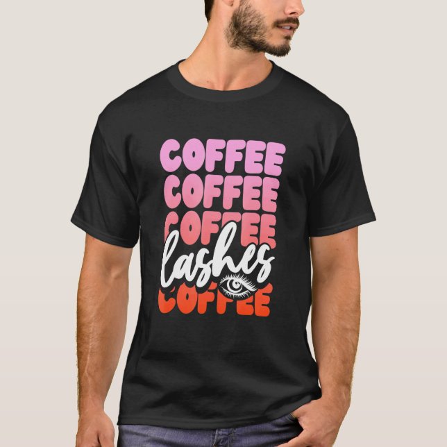 Camiseta Café Café E Menina Cílios (Frente)