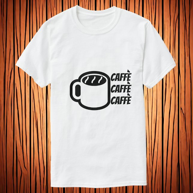 Camiseta Café | Café em T-Shirt Italiano (Criador carregado)