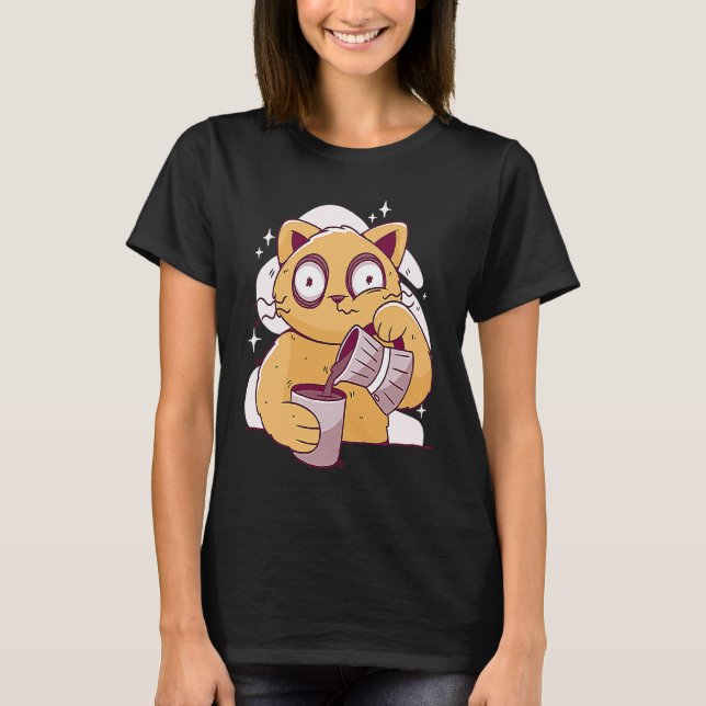 Camiseta Café Café Gato Adormecido 3 (Frente)