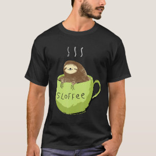 Camiseta Café Café Lama Fanática Numa Caneca