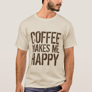 Camiseta Café - Café Me Faz Feliz