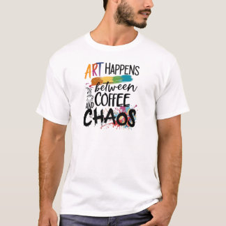 Camiseta Café, caos e criatividade
