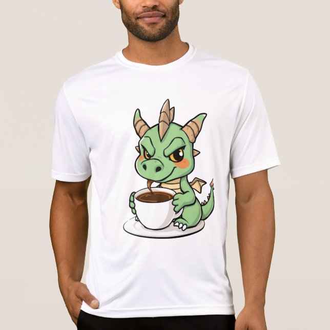 Camiseta Café, Caos e Dracenpower (Frente)