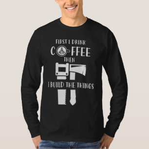 Camiseta Café Carpinteiro E Madeira