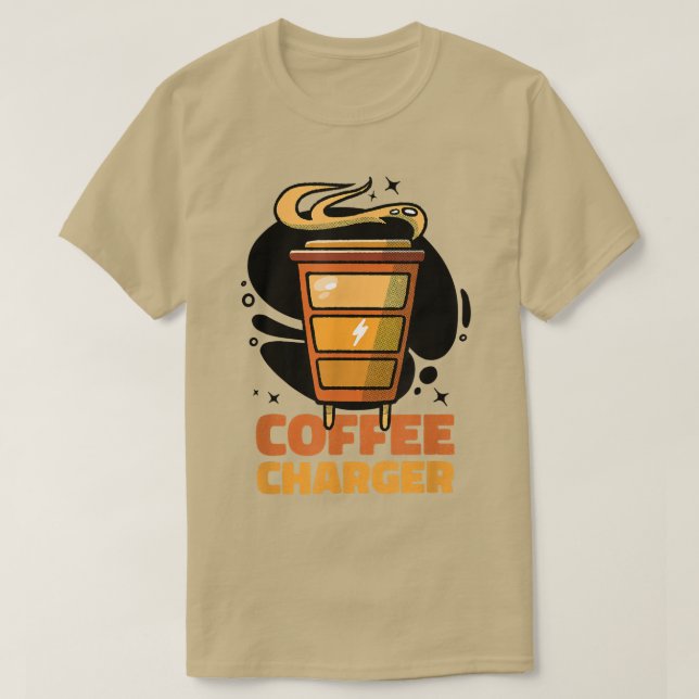 Camiseta Café Carregador Café Café Mug Café (Frente do Design)